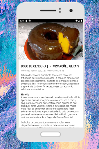 BOLO DE CENOURA SIMPLES fofinh