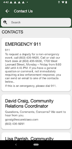 Escambia County Sheriff FL Screen 2