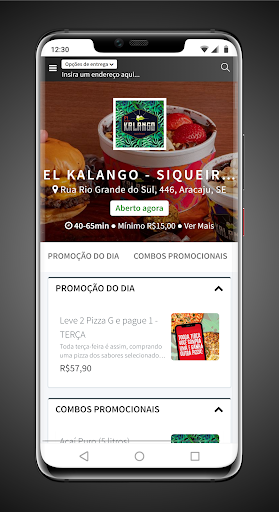 Android application El Kalango Delivery screenshort