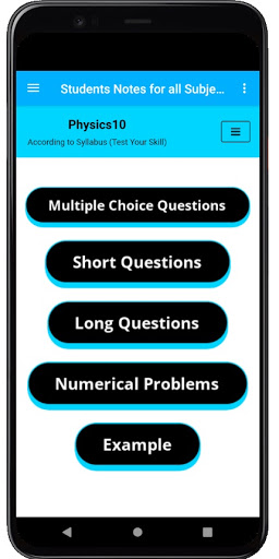 Notes for all subjects Screen 2