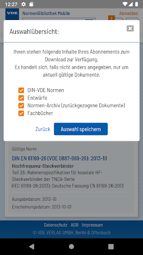 VDE NormenBibliothek Screen 3