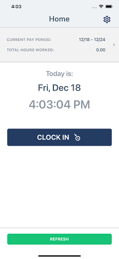 Poolman Timecard Screen 2