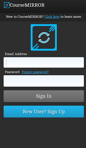 Android application CourseMIRROR v2 screenshort