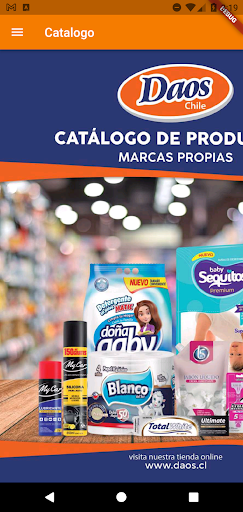 Android application Catalogo Daos screenshort