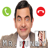 Fake Call Prank Mr.Funny and Wallpaper - Bean icon