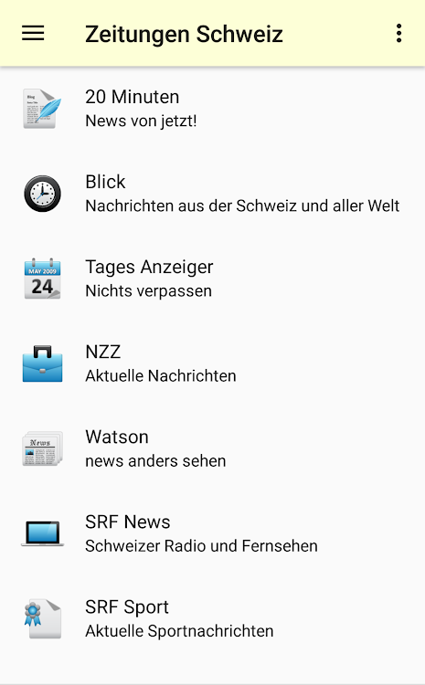 Zeitungen Schweiz - 3.0.0 - (Android)