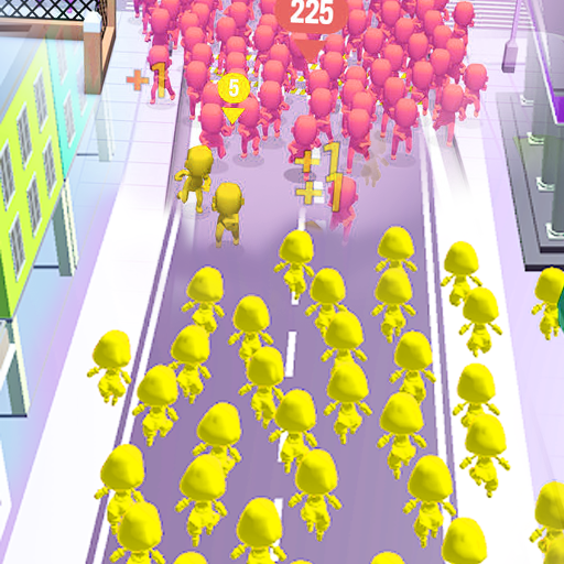 Run In Crowded City 3D