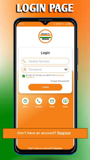 Android application Instant Pe India screenshort