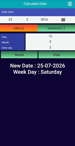 Age Calculator Screen 3