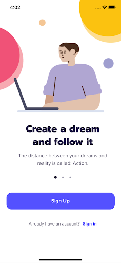 Android application Dreamfect screenshort