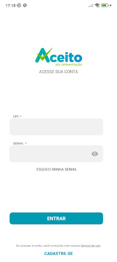 Android application Aceito MultiVis screenshort