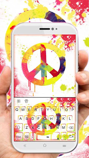 Peace Painting Keyboard Theme Screen 2