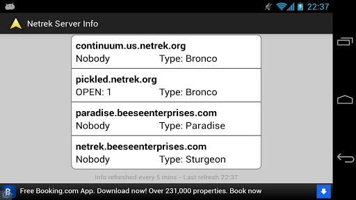 Netrek Server Info Screen 2
