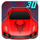 Cool Red Sports Car 3D icon