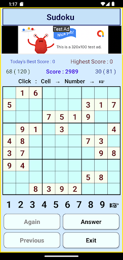 Number Logic Game Screen 2