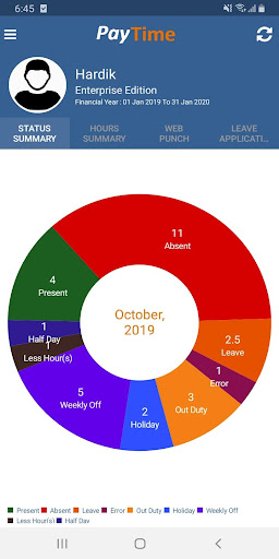 Android application PayTime screenshort