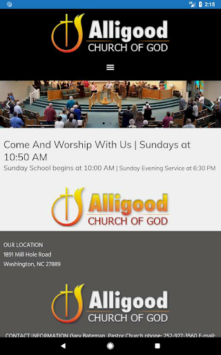 Alligood Church of God Screen 2