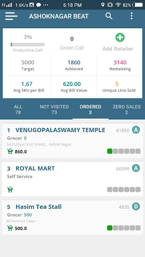 Sales Diary - FMCG - CPG Screen 2