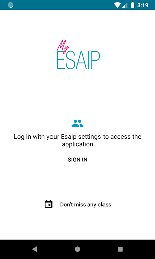 MyESAIP Screen 2