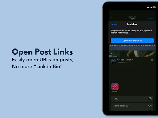 Instalink Open Instagram URLs