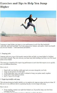 How to Do Jump Higher Training