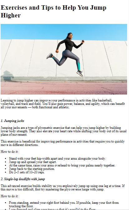 How to Do Jump Higher Training - 1.0.0 - (Android)