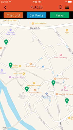 Thetford Town Council Screen 3