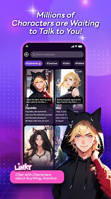 Linky: Chat with Characters AIのおすすめ画像1