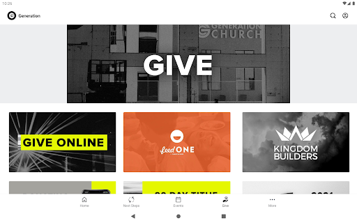 Screenshot of Generation Church - AZ