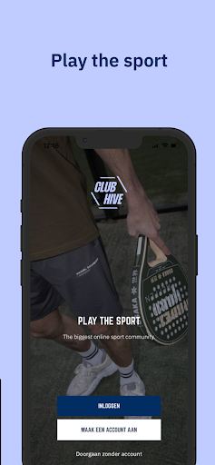 Android application Club Hive screenshort
