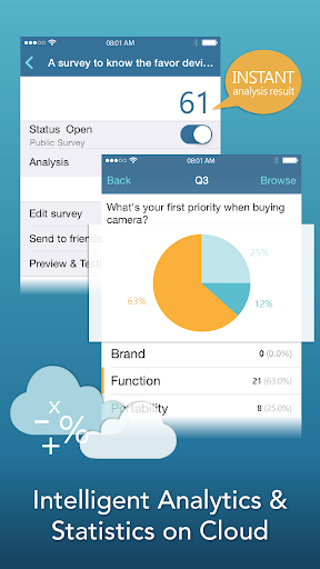 Asking - Mobile Survey Analyst Screen 3