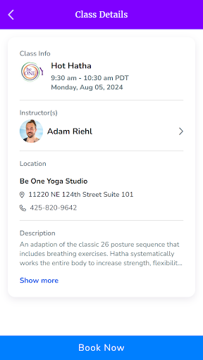 Be One Yoga Studio Screen 3