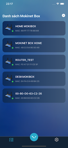 Android application Mokinet Box screenshort