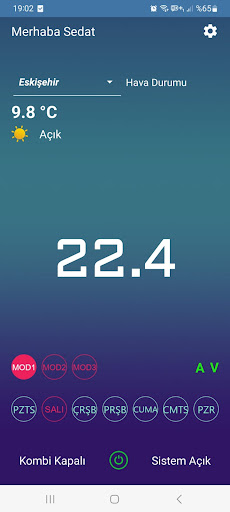 Android application Termostat screenshort