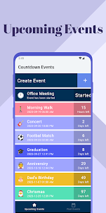 Event Tracker - Countdown Time