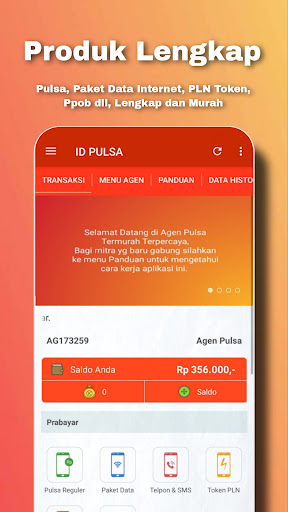 Android application Agen Pulsa Termurah Terpercaya screenshort