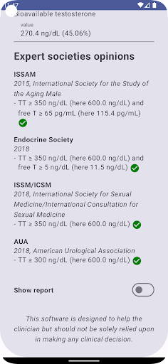 Better Testosterone Calculator Screen 3