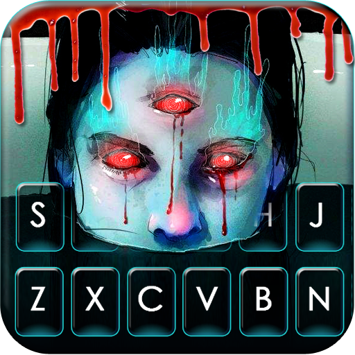 Creepy Girl Keyboard Theme logo