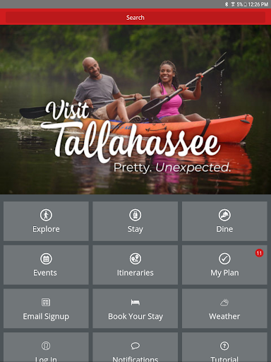 Screenshot of Visit Tallahassee!