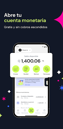Android application Zigi: Cobra fácil tus remesas screenshort