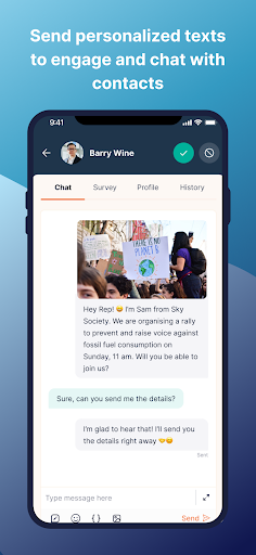 Screenshot of CallHub
