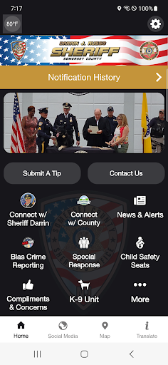 Android application Somerset County Sheriff NJ screenshort