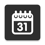 Simple Calendar Widget Black Apk