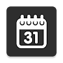Simple Calendar Widget Black
