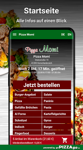 Pizza Momi Korschenbroich Screen 2