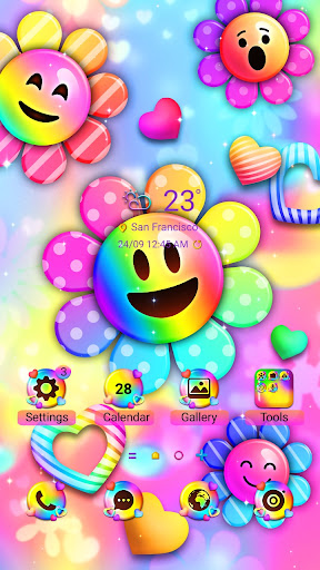Android application Rainbow Emoji - Wallpaper screenshort