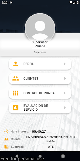 Android application BLINSEGUR screenshort