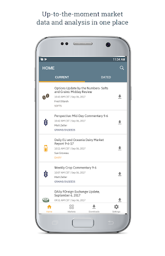 Android application StoneX Market Intelligence screenshort