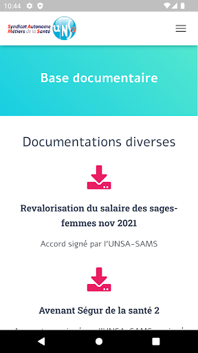 UNSA-SAMS Screen 2