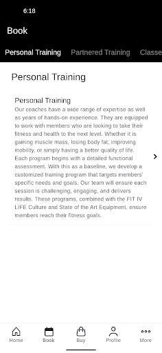 FIT IV LIFE Screen 2